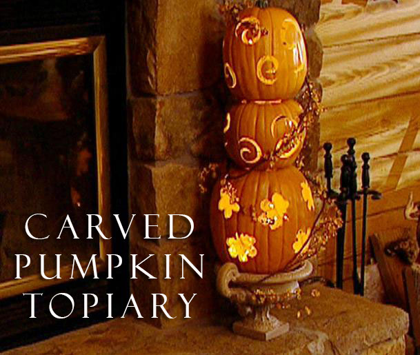Pumpkin Topiaries - Creative Uses for Gourds in Halloween Decor