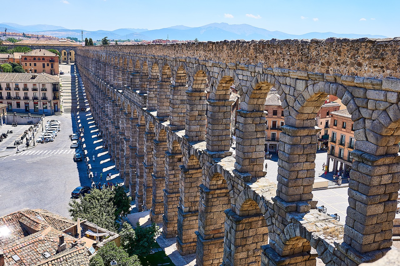 The Harmony of Roman Aqueducts - Blending Water Transport with Nature's Beauty
